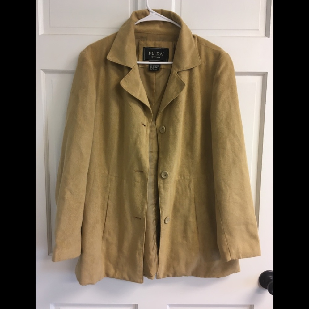Gorgeous lightweight faux suede jacket